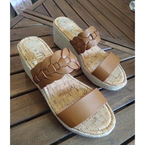 Circus Sam Edelman Boho, Summer, Earthy brown 9 .5 leather espadrilles - Picture 5 of 10